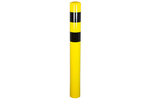 Afschermpaal aardebaan geel/zwart 159 x 1700 mm.